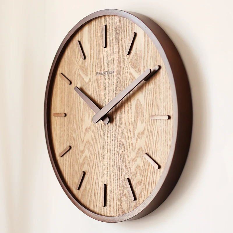 Puit Quarz Kella Esteetiline Põhjamaade Disain Creative Digital Wall Clock Magamistuba Vaikne Orologio Da Parete Home Decor 50WC