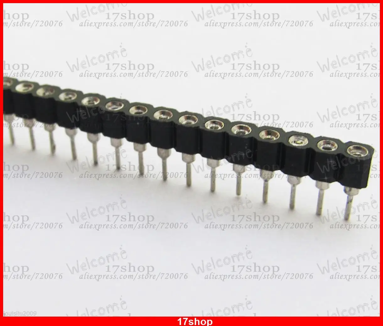 200 Riba Tina PCB Paneel Naine IC Purunev 40 pin-2.54 mm Real Ring Päise Pesa