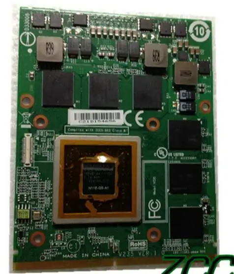 GTX460M GTX 460M DDR5 1,5 GB VGA videokaart msi 16F21 (GX680 GT683 GT683DX GX660DX) Clevo X7200 X8100 W880CU W860CU