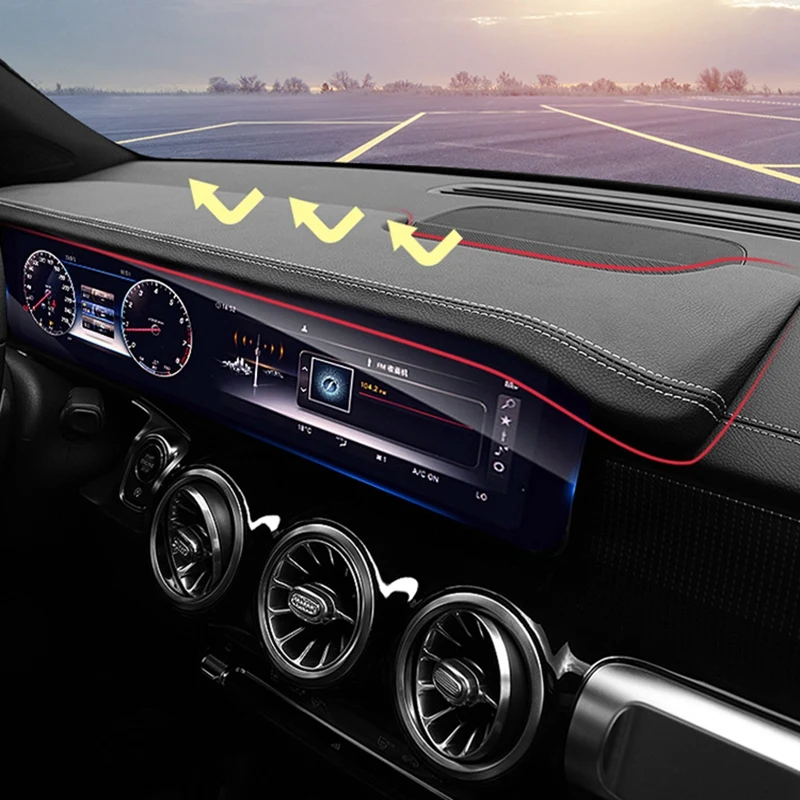Auto Nahk Vahend Navigatsioon Ekraan Varju Päikese Juhatuse Paneel Mercedes Benz GLB-Klassi X247 2019-2020
