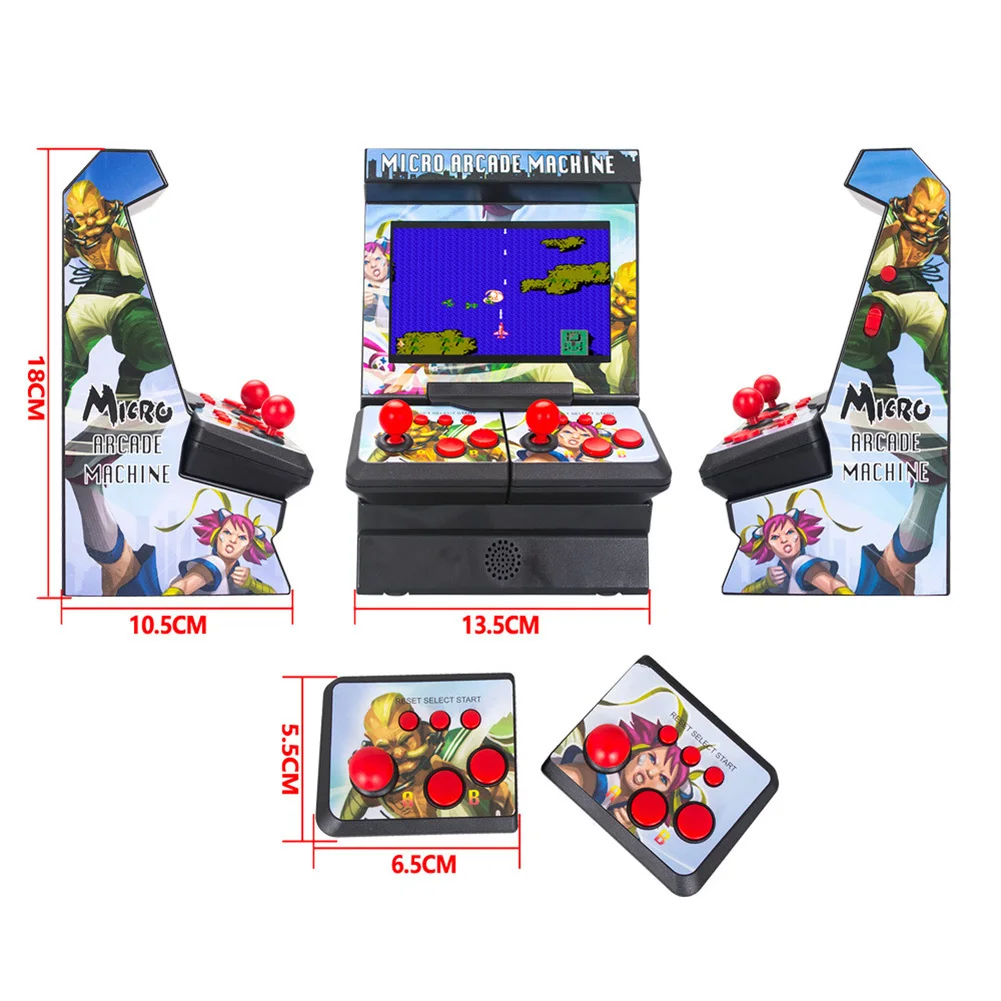 Uued FC Mini-arcade Pihuarvutite Mängu Masin, 8-bit Wireless Suur Ekraan Neutraalne Telefon Koos 4.3 LCD Ekraan Mängude Kapp