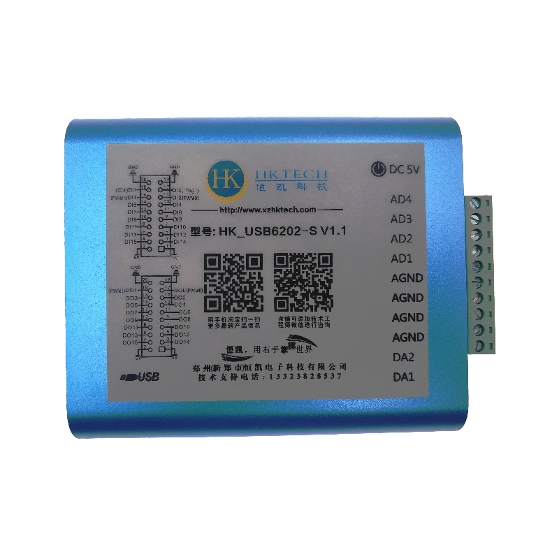 USB-Sünkroonne andmekogumis-Kaardi Labview-4 16-bit Single-lõppes AI2 AO PWM IO Loendur