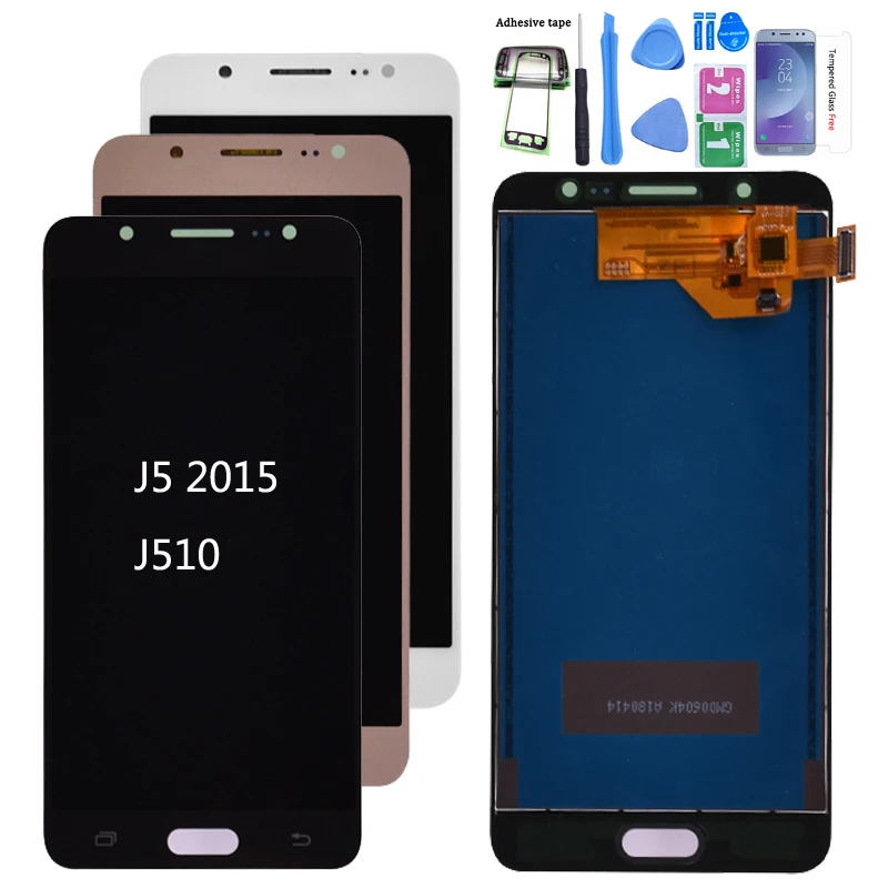 Samsung Galaxy J5 2016 J510 LCD Ekraan Puutetundlik Digitizer Assamblee SM-J510F J510FN J510M J510Y J510G Ereduse