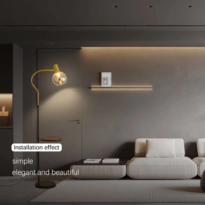 Arukas Kontrolli Dimm Ja Värvi Sobitamine Valge Valgus Soe Valgus puldiga Magamistuba, elutuba LED Põranda Lamp