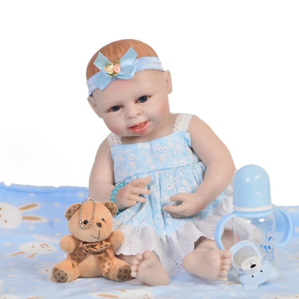 18inch 45cm reborn nukku täis silikooni Tõetruu Silikoon Uuestisündinud Baby armas simulatsiooni bebe ujuma Nukud tõeliselt Lapsed Mängukaaslased mänguasjad