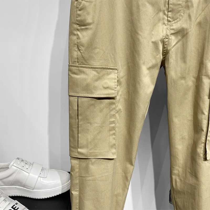 Uus Suvine Meeste Multi-taskud Cargo Püksid Väljas Pliiats, Haaremi Püksid, Kõrge Street Tõmblukk Khaki Õhukesed Vabaaja Püksid Meeste S-3XL