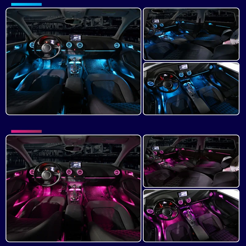 30 Värve, valgustatud Car Styling LED Ümbritseva Valguse Audi A3 MQB 2018-2020