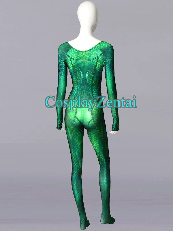Quinn Mera Cosplay Kostüüm 3D-Printimine Spandex Naine Superkangelane Zentai Ülikond