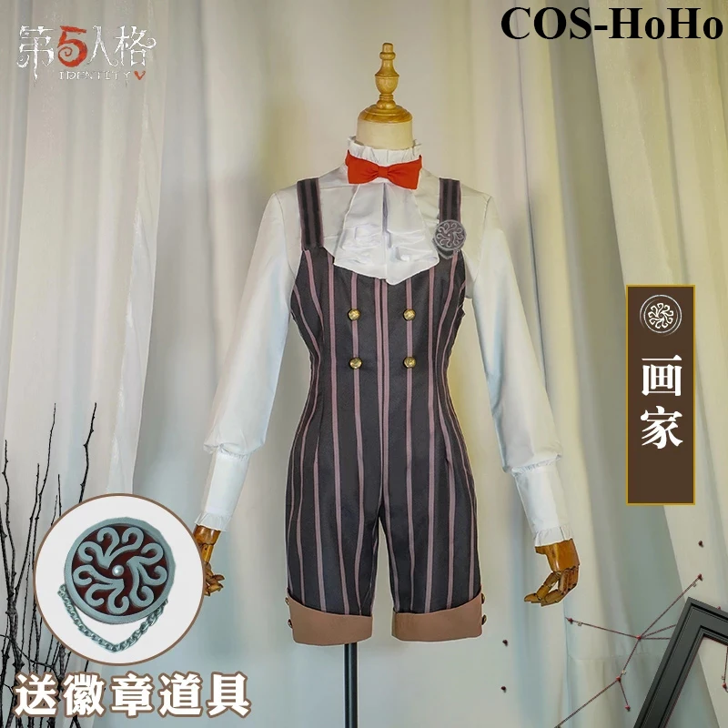 COS-HoHo Anime Identiteedi V Edgar Valden Diakonid Kohvi Maalikunstnik Mäng Sobiks Armas Ühtne Cosplay Kostüüm Halloween Komplekt Naistele