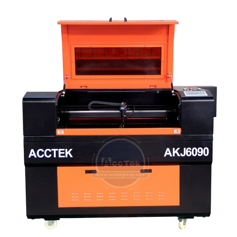 CE heakskiit MDF puit, akrüül nahast mini suurus laser cutter AKJ6090 erilise disaini jagatud kaheks osaks
