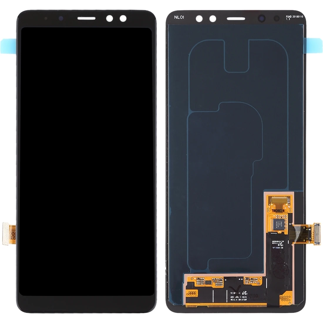 IPartsBuy Galaxy A8+ (2018) / A730 Originaal LCD Ekraan ja Digitizer Täielikult Koost