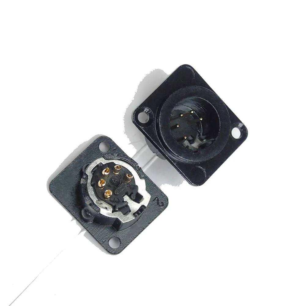 Kõrge quailty 100tk / palju NC5MD-LX-B, 5-Pin Isane Šassii Paneel Socket Connector