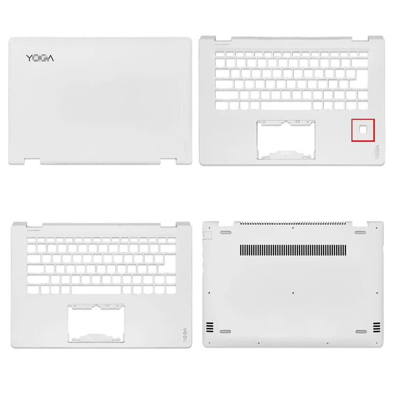 Uus Sülearvuti Puhul Lenovo JOOGA 510-14 510-14ISK FLEX4-14 Flex 4-1470 Seeria LCD Back Cover/Palmrest/põhi Puhul Katta Valge