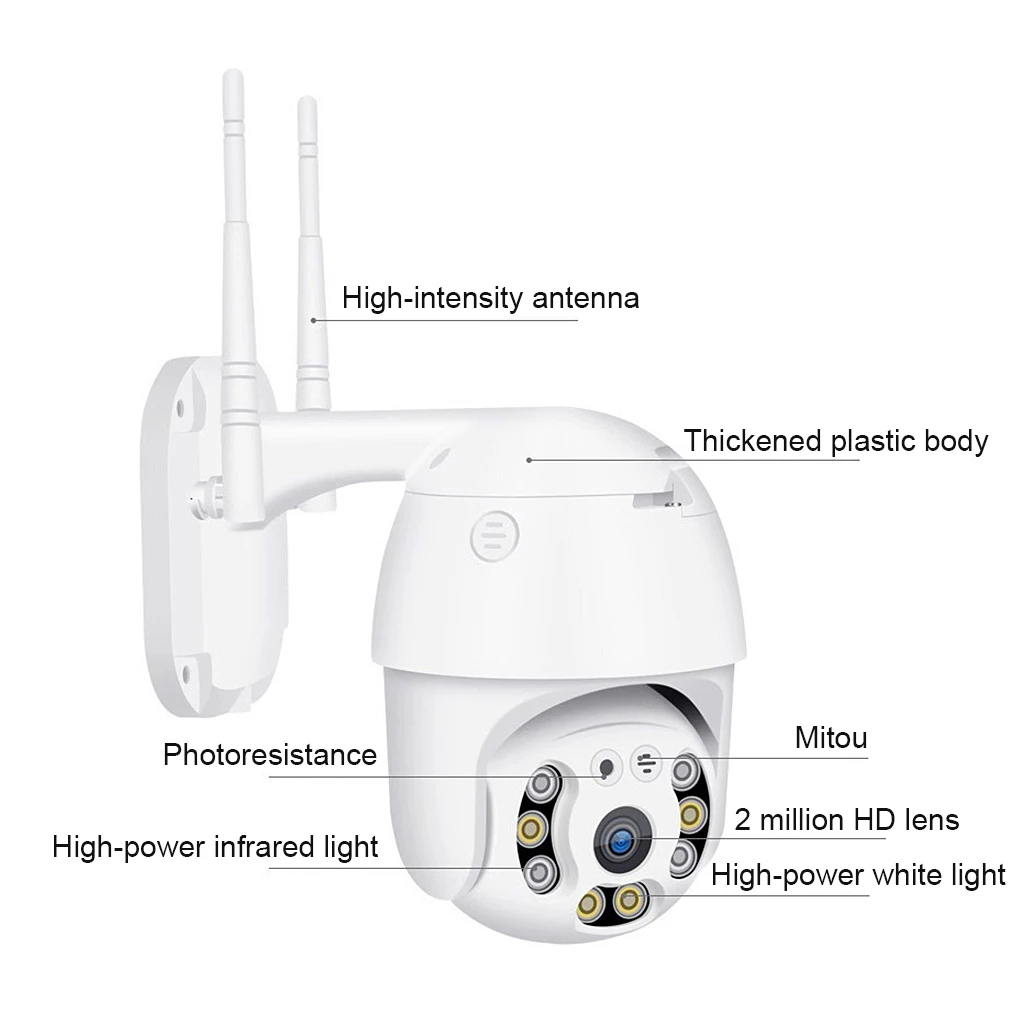 Wifi IP-Kaamera Kodu 1080P Turvalisuse Kaamera Väljas Süsteemi Kaamera Pööratav Öösel Vaadata Video Recorder EU/US/UK/AU Pistik