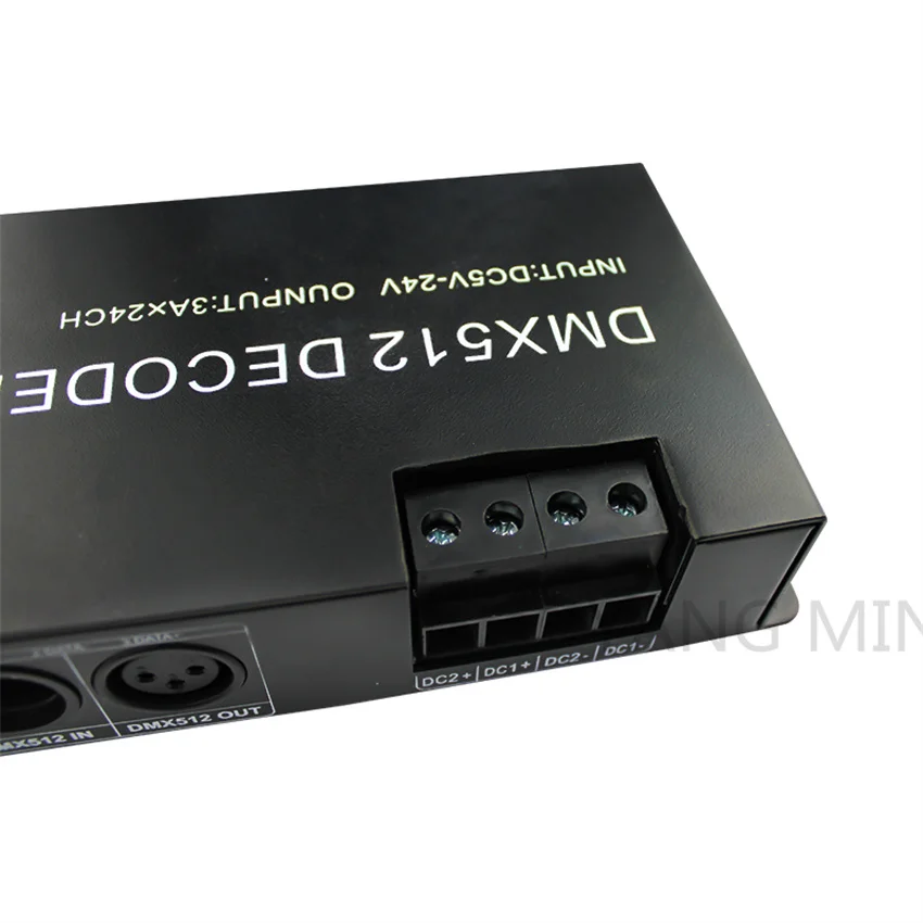 Tasuta Kohaletoimetamine Kvaliteetne 24 kanaliga DMX dekooder 512 RGB LED riba, kontroller dmx dimmer DC5V-24V 3A/CH