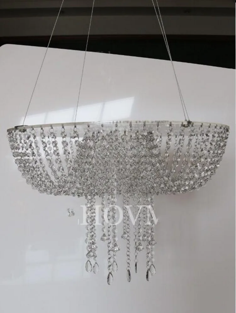 Luxury Crystal Rippuvad Kook Hammas Pulm Kook Seista Läbipaistev Kristall Helmed Akrüül-lillede seista pulmad Tabel Keskpunkt