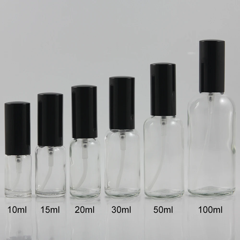 1oz Sihtasutus kosmeetikatoodete pakendil selge seerumi pudel koos pumbaga, Klaas dipenser pudel 30ml