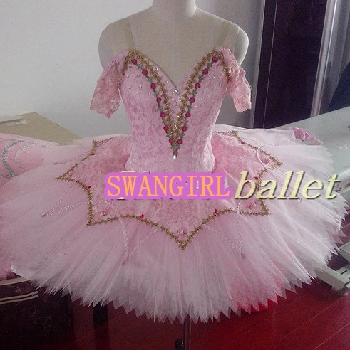 Magada beauty professional ballett kostüümid tüdrukute roosa virsiku-haldjas ballet tutu klassikaline ballet tutu pannkook tutuSB0069