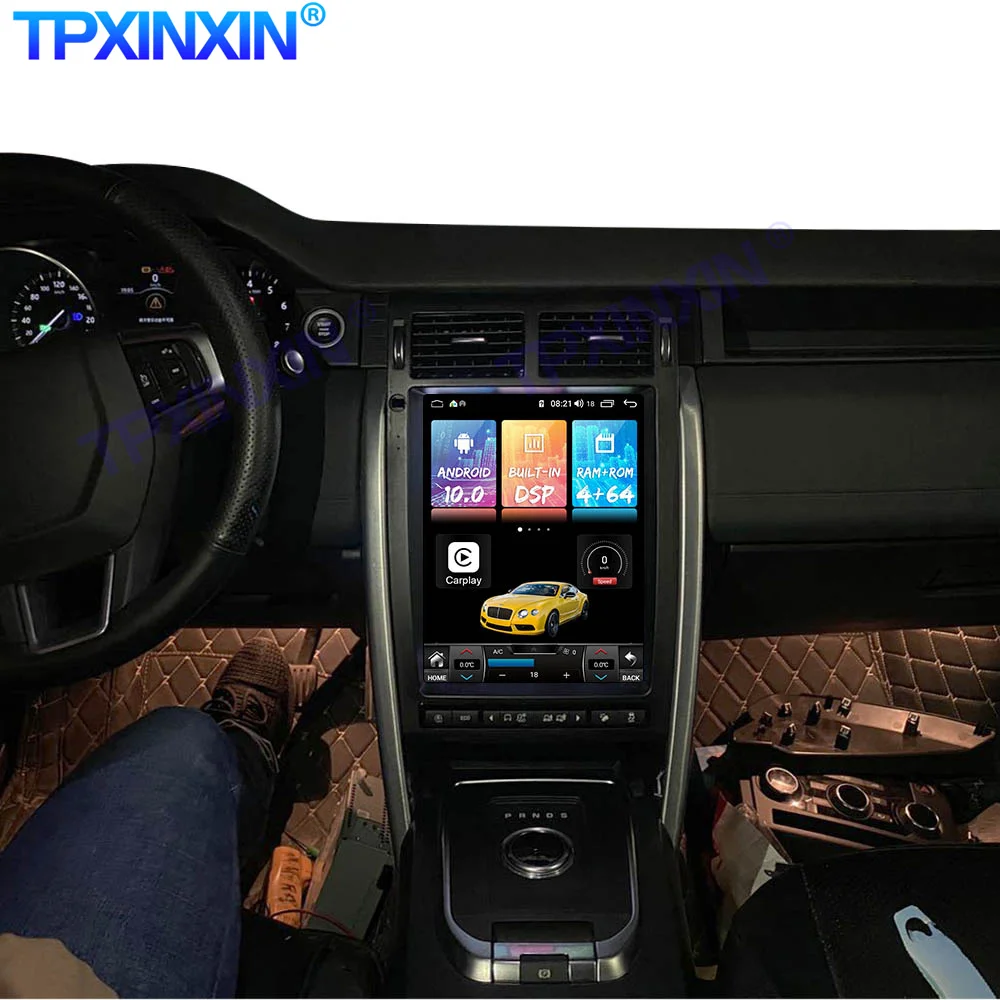 128GB Android 11 Tesla Stiili Land Rover Discovery 2019 Carplay GPS Car Navigation Multimeedia Video Mängija Stereo Raadio