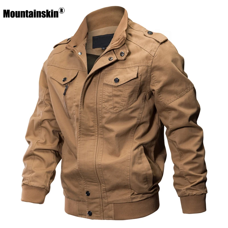 Mountainskin 2021 aasta Sügisel, Kevadel Uus Meeste Jakid Sõjalise Tahke Vabaaja Jakid Mood Slim Fit Mees Brändi Riided 6XL SA731