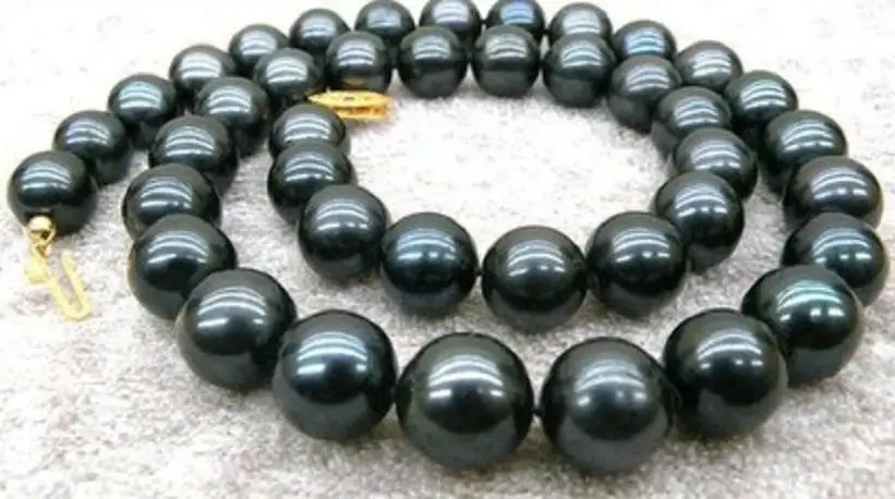 Mood Peen 10-11mm Must Tahiti Kultiveeritud Pärl Kaelakee 18