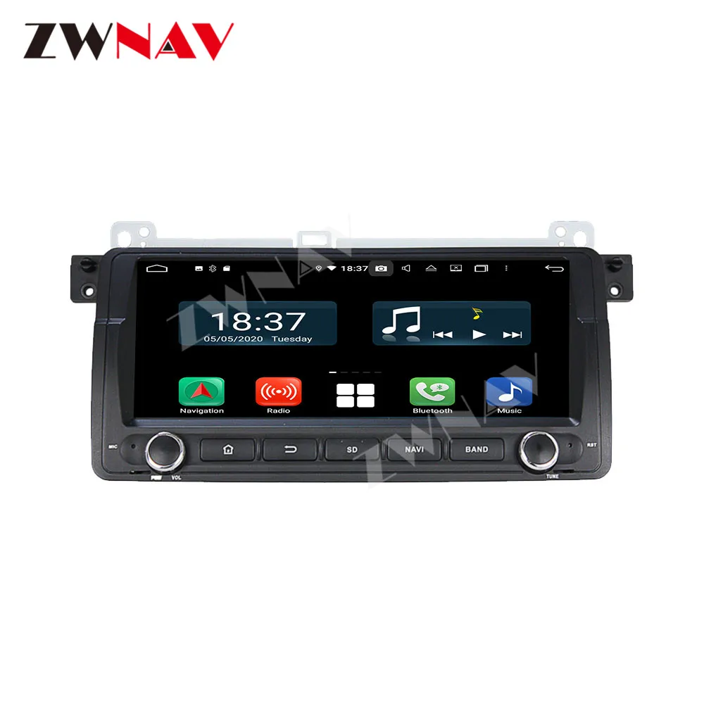 BMW E46 WIF-i GPS Navi 128GB Carplay Android 10.0 ekraan, Auto Multimeedia DVD Playercar Auto Video-Raadio Audio Stereo juhtseade