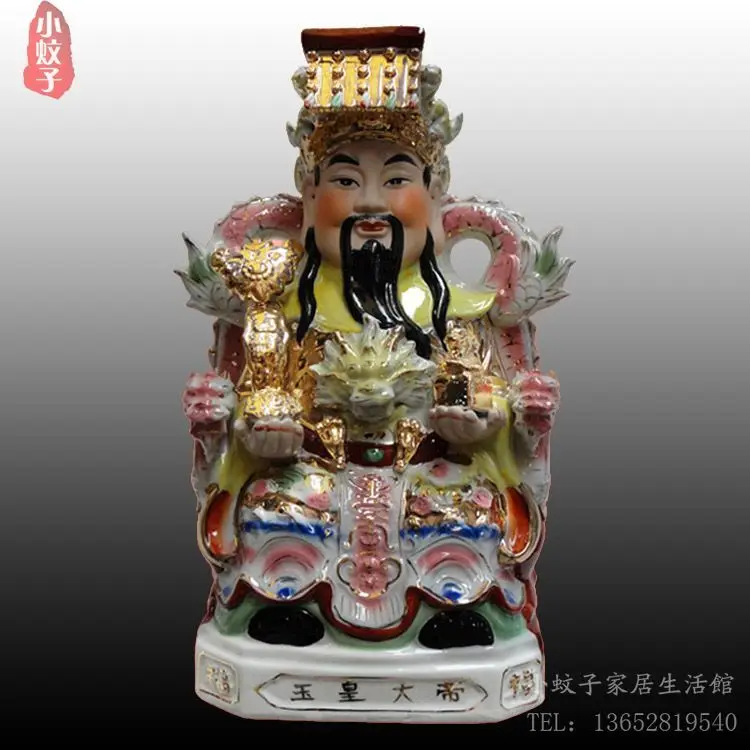 Käsitöö kodu kaunistamiseks tarvikud decor 12~32 keraamiline preemia Jade Emperor Kuninganna Ema Buddha kuju õnnelik kingitus orname
