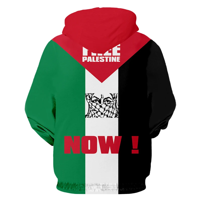 CJLM Meeste Dressipluus Topp Vaba Palestiina Nüüd Streetwear Tasuta Loosung Topp Pullover Talvel, Sügisel Punane Topp riigilipp