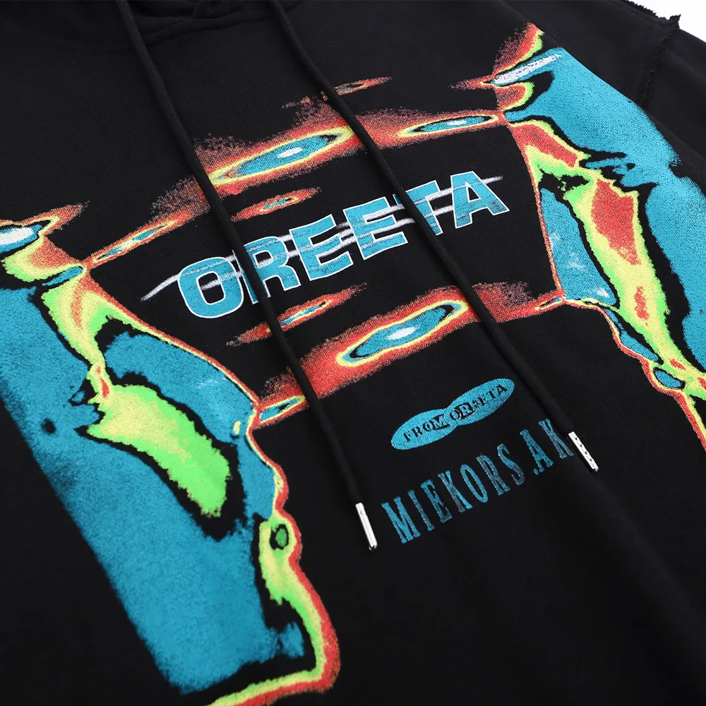 UNCLEDONJM hip hop Referaat trükitud hupparit mehed Harajuku streetwear trendikas pusa sügisel paar Techwear Topp mehed