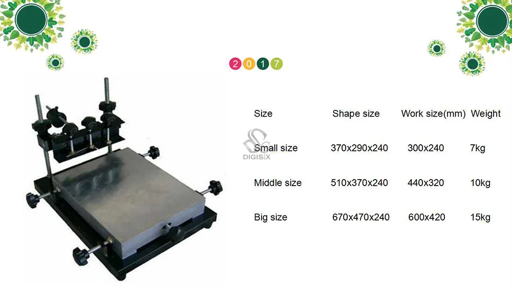 Kaubandusliku väike käsitsi siiditrükk jaama SMT käsitsi imprinting jaama jootma kleebi screen printing machine