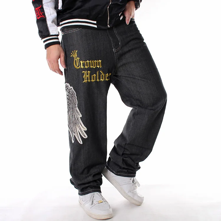 Meeste Retro Streetwear Püksid Pluss Suurus Riided Fashion Lahti Suur Suurus Pikad Püksid Mees Tunked Retro Tikitud Püksid