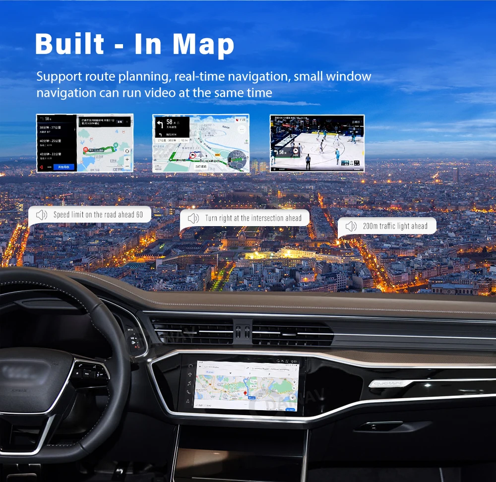 Carplay Ai Kasti Traadita Carplay Netflix Android Kasti Auto Multimeedia Mängija 4+64G Audio Navigatsiooni Volkswagen Kia Toyota Audi