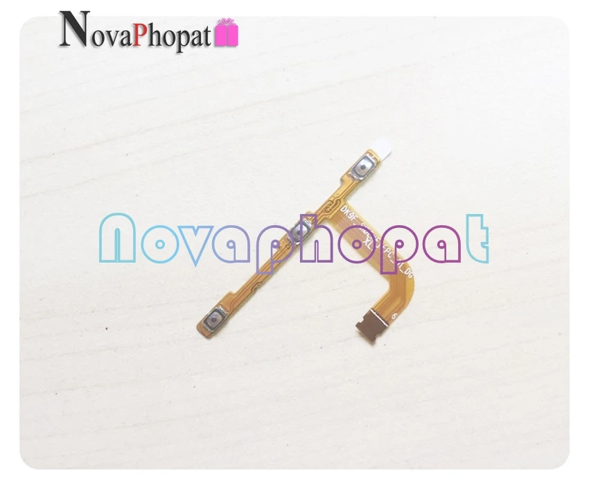Novaphopat toitelüliti on/off-Volume up alla Ribbon Doogee Y6 max Power Nuppu, sisestage FPC Flex Kaabli Asendamine 100tk/palju
