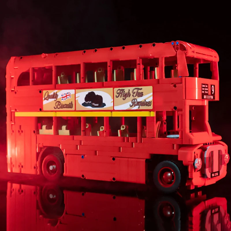 Kaugjuhtimispult London Double Decker Bussi Mudel ehitusplokid High-Tech RC Auto Mootor Tellised Mänguasjad Lastele Xmas Kingitused
