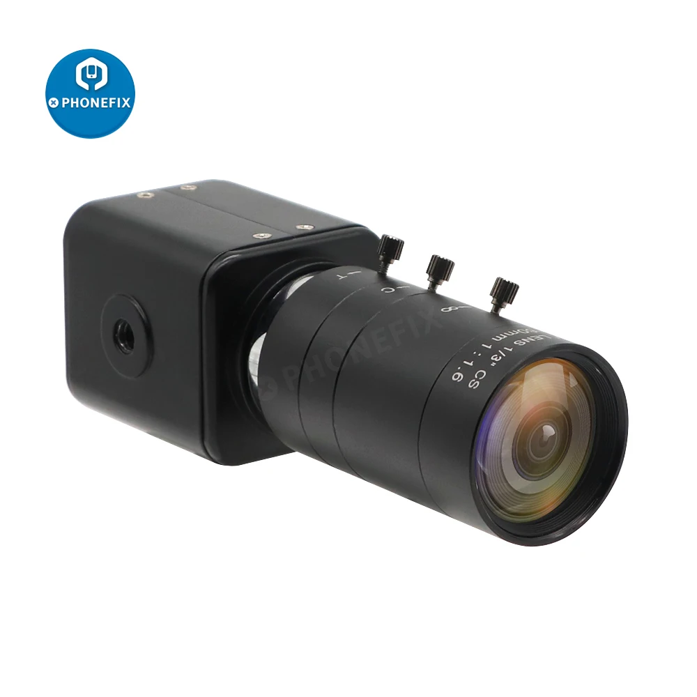 HD 1080P 2.0 MP 60FPS PC Webcam Tööstuse Video Live HDMI Video Kaamera + 6-60mm Manuaalne Zoom Varifocal CS Objektiiv Live Saade