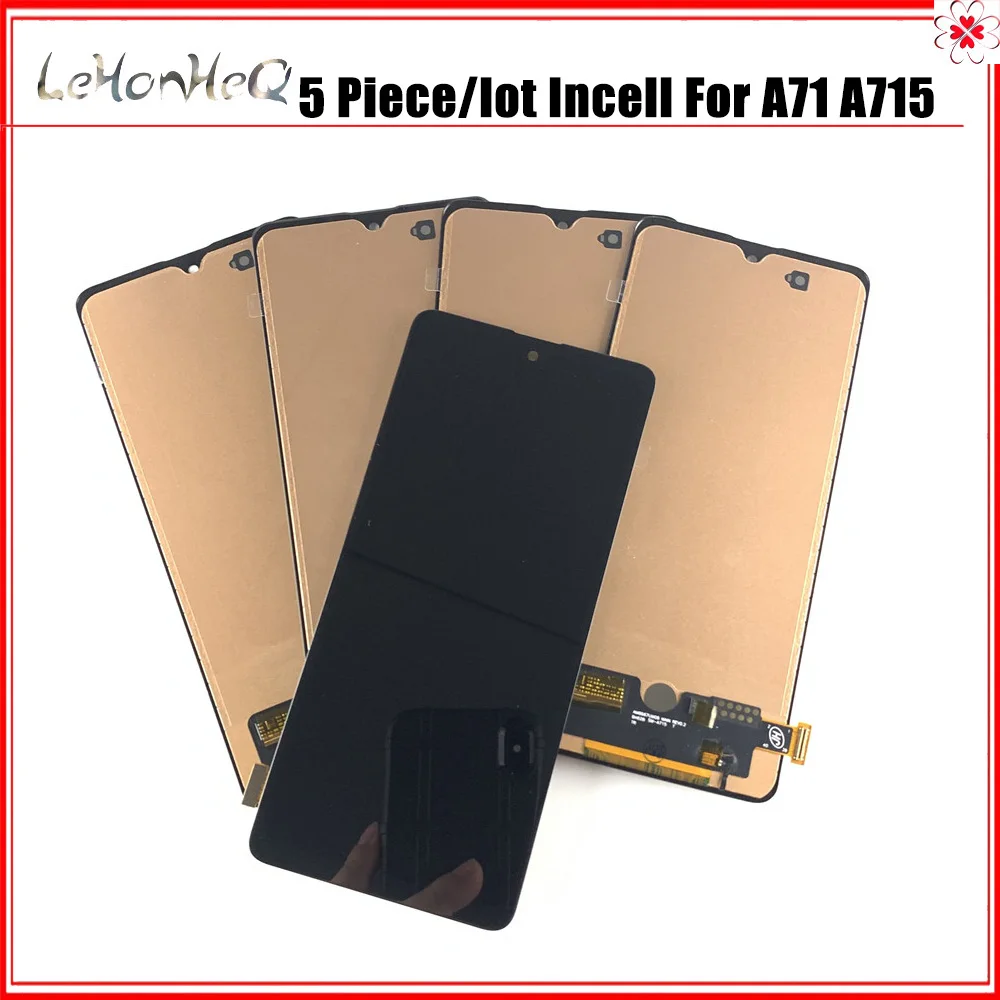 Incell A715 LCD 5 tk/palju Samsungi Galaxy A71 A715 A715F A715FD LCD Ekraan Puutetundlik Digitizer Assamblee