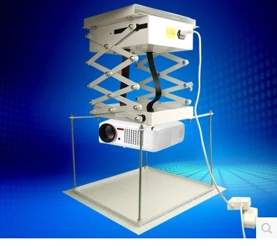 1M Projector bracket/ülemmäära mount/, lift, Ultra-õhuke näidik projektor riidepuu motoriseeritud elektripliit, lift, käärid remote