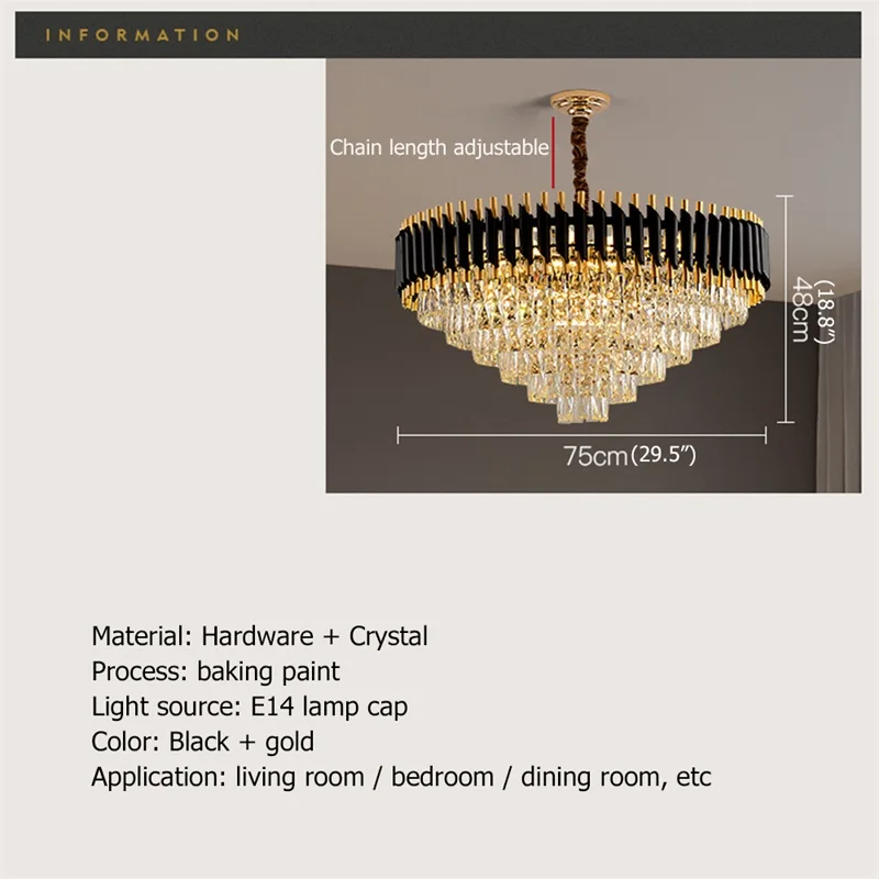 OUTELA Luksuslik Lühter Crystal Ripats Lamp Postmodernistlik Koju LED Võistluskalendri Elu-Söögituba