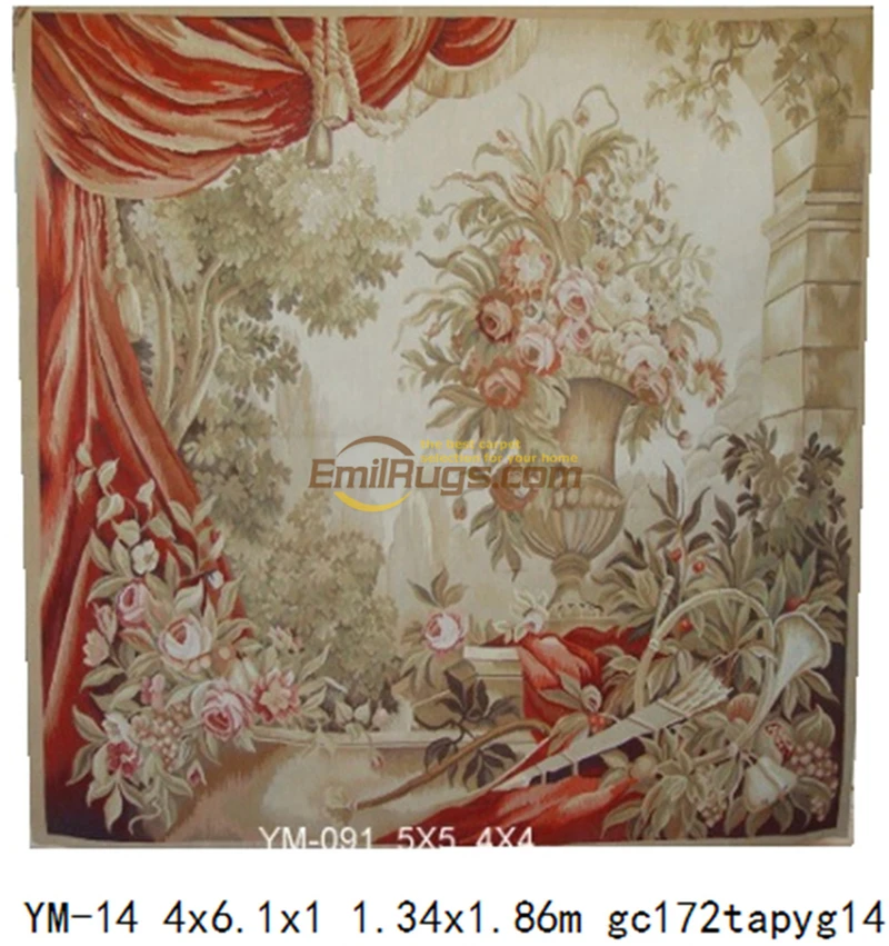 Bohemian tapestriesaubusson tapestry vintage kootud vaip, vaip, abstraktse metsa