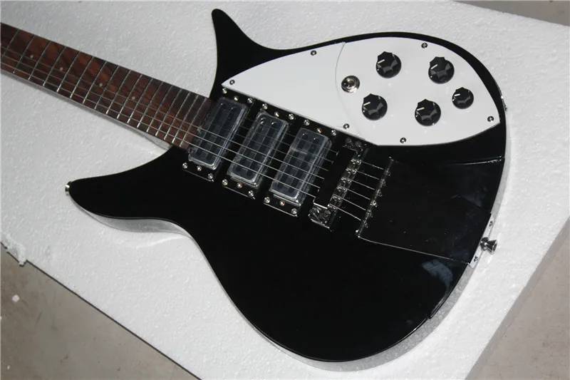 Kvaliteetne elektriline kitarr must rick Ricken 325 electric guitar,Backer tasuta kohaletoimetamine 11yue