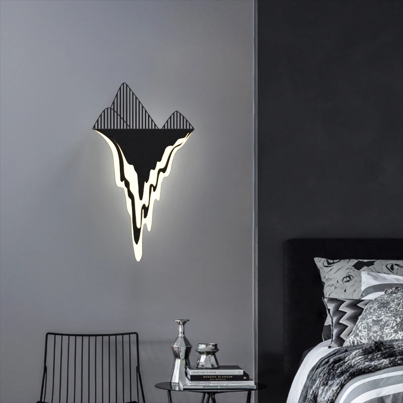 Kaasaegne kerge luksus Põhjamaade seina lamp saab salvestada, elutoas TV taust seina vaba juhtmestik laadimine dekoratiivne lamp