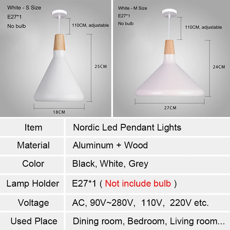 E27 Led Ripats, Tuled Kaasaegseid Põhjamaade Lamp Loft Ripats Lamp Puidust Lamp, Tööstus-Vintage Lamp Magamistuba, Söögituba, Köök Kerge