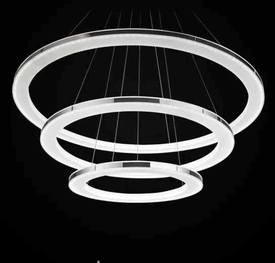 Lihtne, Kaasaegne Ringi Kuju Akrüül Droplight LED Ripats, Valgustid Elu-Söögituba Rippus Lamp sisevalgustus