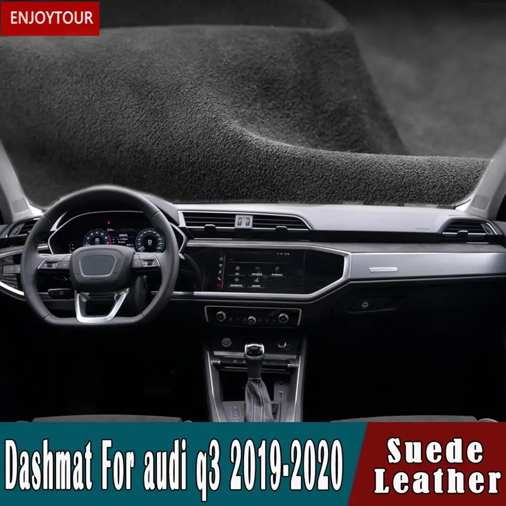 Audi Q3 RSQ3 Sportback 2019 2020 Suede Nahast Dashmat Armatuurlaud Hõlmab Pad Dash Mat Vaip Auto-styling auto tarvikud