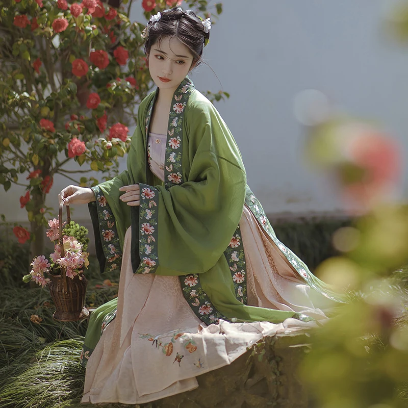Traditsiooniline hiina Tikand Hanfu Sobiks Song Dynasty jaoks Naiste etendus Riided Printsess Haldjas Kleit Cosplay Kostüüm