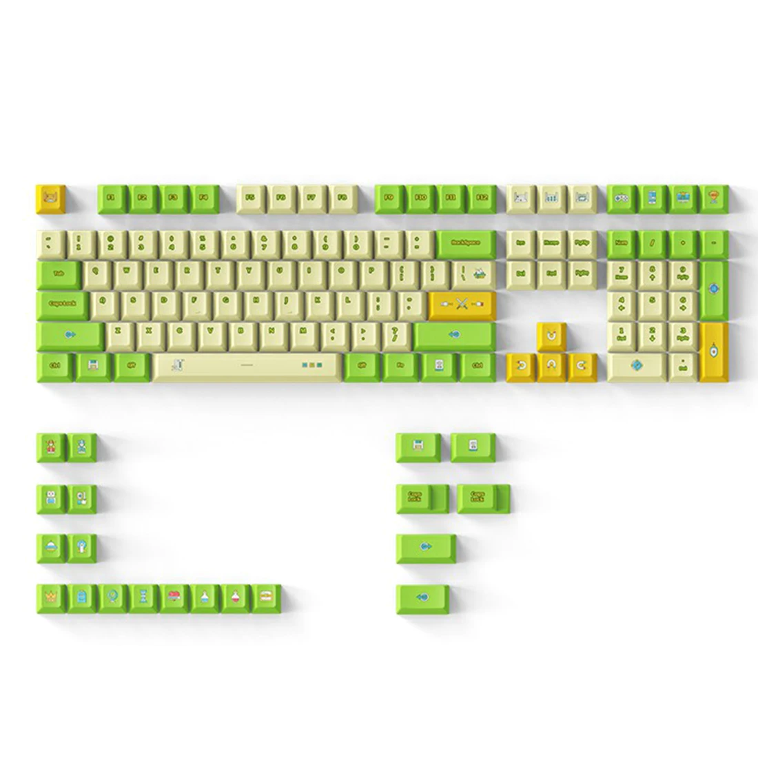 DAGK 130 võtmed Mehaaniline Klaviatuur Keycaps PBT Värvi-Sub Sakura Keycaps Eest 61 68 96 98 104 108 Mehaaniliste Klaviatuuride Kirss 6.25 X